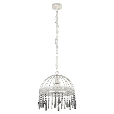 43587 Подвесной потолочный светильник (люстра) STEELEVILLE, 1Х40W, E27, H1200, ?380, сталь//хрусталь, 43587