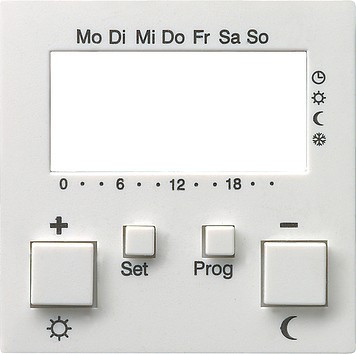 146903 Gira Накладка для регулятора температуры пола с часами