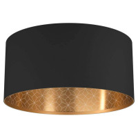 Eglo 900144 Свет-к настенно-потолочн ZARAGOZA, 1x40W(E27), сталь, черный/текстиль, черный, золотой