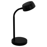 99335 Светод. наст. лампа CABALES регул., 4,5W(LED), ?140, H340, пластик, черный