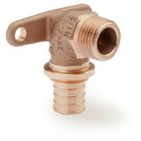 Угольник настенный с наружной резьбой 16-R 1/2 RX+