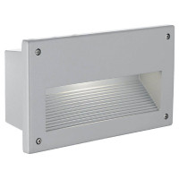 88575 Уличный светильник встраиваемый ZIMBA, 1х40W(E14), 227х127, алюминий, серебро/матовое стекло