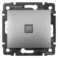 770110 - Выключатель с подсветкой - Valena - 10 A - 250 В~ - алюминий, Legrand