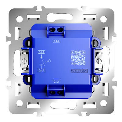 Механизм выключателя с самовозвратом одноклавишного 10А, S70, VLS0106M