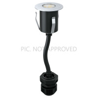 98182 Ландшафтный светод. встраиваемый светильник TRONTO, 1W(LED), 65lm, IP67, ?45, ET50, нерж. стал