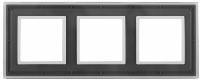 ЭРА 14-5103-00 Elegance Прозрачный/бел Стекло Рамка 3-ая