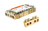 Шина "N" нулевая 8х12мм  4/1 (4 группы/крепеж по центру) TDM Electric, SQ0801-0047