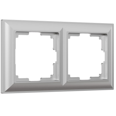 Werkel W0022206/ Рамка на 2 поста Fiore (серебряный), a051024