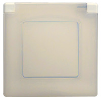 Legrand Рамка с защитной крышкой IP44 - Legrand Etika - слоновая кость, 672560 Legrand Рамка с защитной крышкой IP44 - Legrand Etika - слоновая кость, 672560