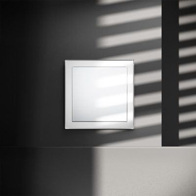 Выключатель встраиваемый VOLTUM S70 одноклавишный 10А, (белый глянцевый), VLS010101