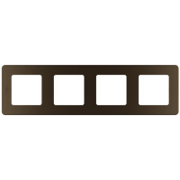 Legrand Рамка 4 поста - Legrand Inspiria - бронза, 673969