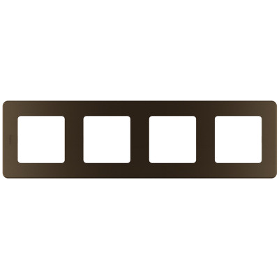 Legrand Рамка 4 поста - Legrand Inspiria - бронза, 673969