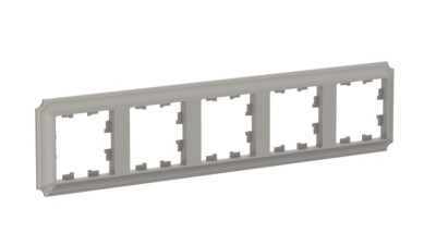 ATN100505 - ATLASDESIGN ANTIQUE 5-постовая РАМКА, универсальная, ШАМПАНЬ, Systeme Electric