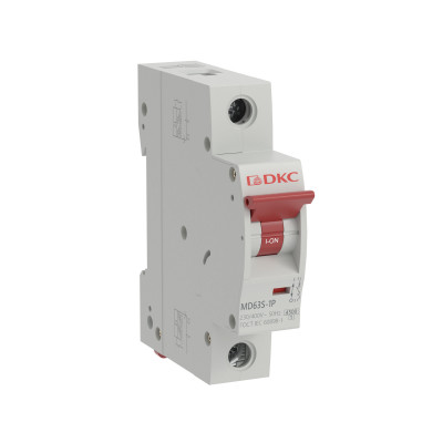 ДКС Автоматический выключатель модульный YON max типа MD63S, 4,5кА, 1 полюс, хар-ка C, 10А, MD63S-1PC10
