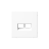 GAL000190 - ARTGALLERY НАКЛАДКА ДВОЙНАЯ для информационных функций типа Keystone, БЕЛЫЙ, Systeme Electric