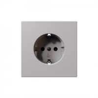 FD5501PWM - Розетка SCHUKO© с защитными шторками 16A 250V~ 2P+T, цвет Белый матовый (soft touch), JASMART Electric