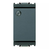 Vimar Переключатель 1Р 16АХ .с подсветкой без лампочки, серый, 16025