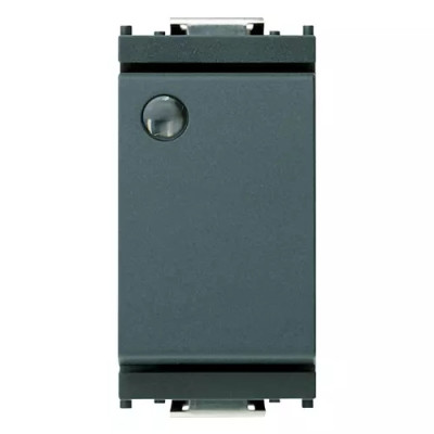 Vimar Переключатель 1Р 16АХ .с подсветкой без лампочки, серый, 16025