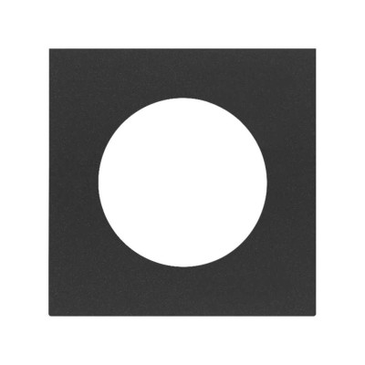 Simon 10000047-238 Накладка евро-американской розетки цвета черный матовый S100