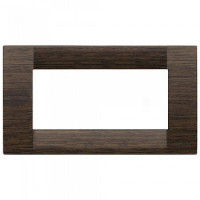Vimar Накладка для 4 модулей дерево натуральный "wenge", 16734.56
