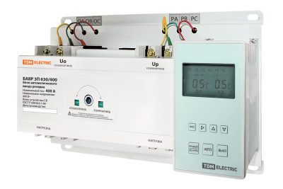 Блок автоматического ввода резерва БАВР 3П 630/400А TDM Electric, SQ0743-0017