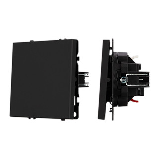 054246 - Механизм выключателя одноклавишный проходной SWT-NOBE-MKP1-SFPL-BK (230V, 10A) (Arlight, -)