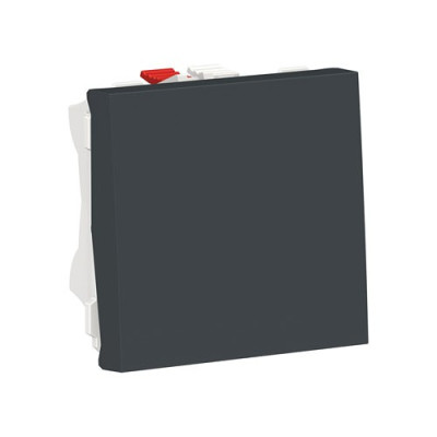 NU320354 - Unica modular переключатель 1-клавишный, схема 6, 10 ax, 250 в, 2 модуля, антрацит