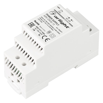 Блок питания ARV-DR30-12 (12V, 2A, 24W) (Arlight, IP20 DIN-рейка), 034671
