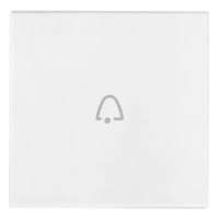 Vimar Клавиша для осевых устройств на 2 модуля символом "звонок", белая, 19132.C.B Vimar Клавиша для осевых устройств на 2 модуля символом "звонок", белая, 19132.C.B