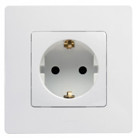Legrand Розетка 2к+з, цвет - белый, серия Etika