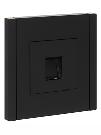 FORTE&PIANO Роз. комп. RJ45 кат.5E FP132 чер. IEK, FP-K10-1-K02