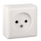ХИТ О/У РОЗЕТКА без заземления без шторок ИЗОЛ.ПЛ 10А, 250В, БЕЛЫЙ. Россия