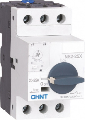 Chint Авт. выкл. защиты двигателя NS2-25X 9-14А с поворотной ручкой (R), 495186