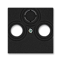 5011H-A00300 63 - Накладка ABB Levit для розеток TV-R / TV-R-SAT антрацит - 2CHH080300A4063