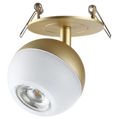 Novotech 370819 SPOT NT22 232 матовое золото Светильник встраиваемый IP20 GU10 9W 220V GARN