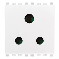 Vimar Розетка SICURY 2P+T 5A англия, белая, 20214.B