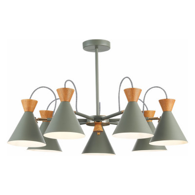 Evoluce SLE125112-07 Светильник потолочный Серый, Золотистый/Серый, Темное дерево E14 7*40W