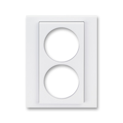 ND5513H-A2223 03 - Сменная панель ABB Levit на розетку с заземлением двойную белый - 2CHH132223A8003