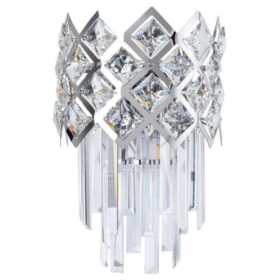 Arte Lamp WEZEN, Бра, цвет арматуры - ХРОМ, цвет плафона/декора - ХРОМ, 2х60W E14, A1006AP-2CC