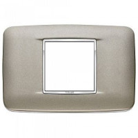 20682.C14 - Vimar Накладка с закруглениями для 2 модулей центрально титан матовый