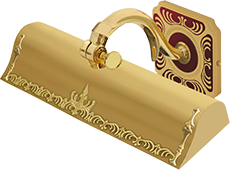 FD1023ROEN Fede Светильник для картин (BIG SHADE) SMALTO ITALIANO, Ruby Red