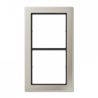 Рамка 2-кратная; благородная сталь, FDES2982