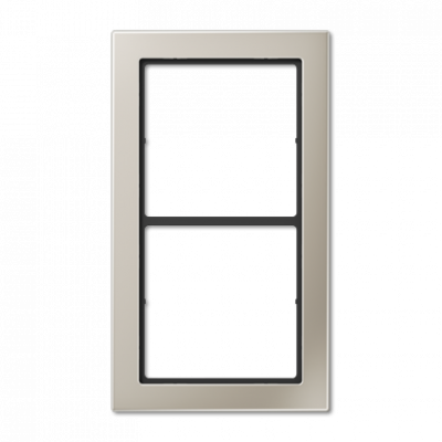 Рамка 2-кратная; благородная сталь, FDES2982