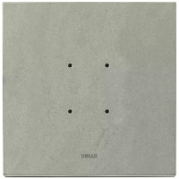 Vimar Накладка EIKON TACTIL для 2 модулей, серый кварц ( мин. 20 шт.), 21662.53