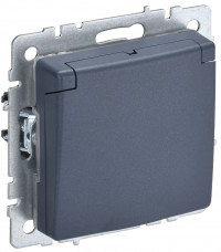 BRITE Роз. с з/к/ш с кр. 16А IP44 РСбш10-3-44-БрМ мар. IEK, BR-R16-16-44-K35