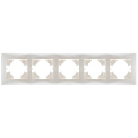 GUSI Bravo РАМКА 5-местная, цвет жемчуг., С1050-028