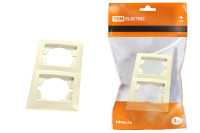 Рамка 2-х постовая вертикальная сл. кость "Лама" TDM Electric, SQ1815-0133