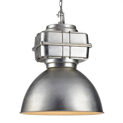 LUSSOLE MONSEY Подвесной светильник, цвет основания - серый, плафон - металл (цвет - серый), 1x60W E27, LSP-9826