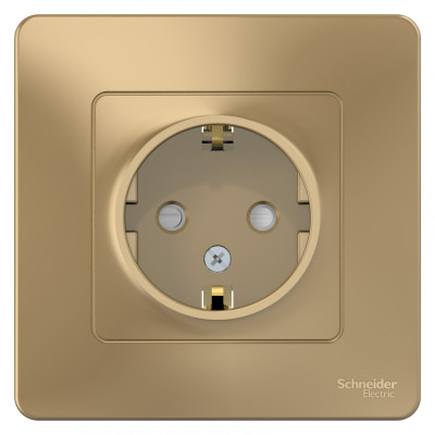 BLANCA С/У РОЗЕТКА с заземлением со шторками, 16А, 250В, ТИТАН