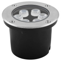 Светильник тротуарный, 6LED RGB, 6W,120*H90mm, внутренний диаметр: 90mm, IP 67, SP4112, Feron 32017